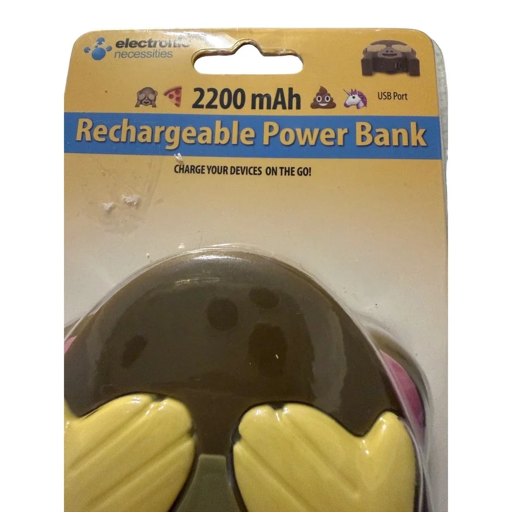Electronic Necessities Monkey Emoji Rechargeable Power Bank 2200mAh PBB8-0127MKY